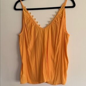 Ramy Brook Orange Camisole with Lace Trim